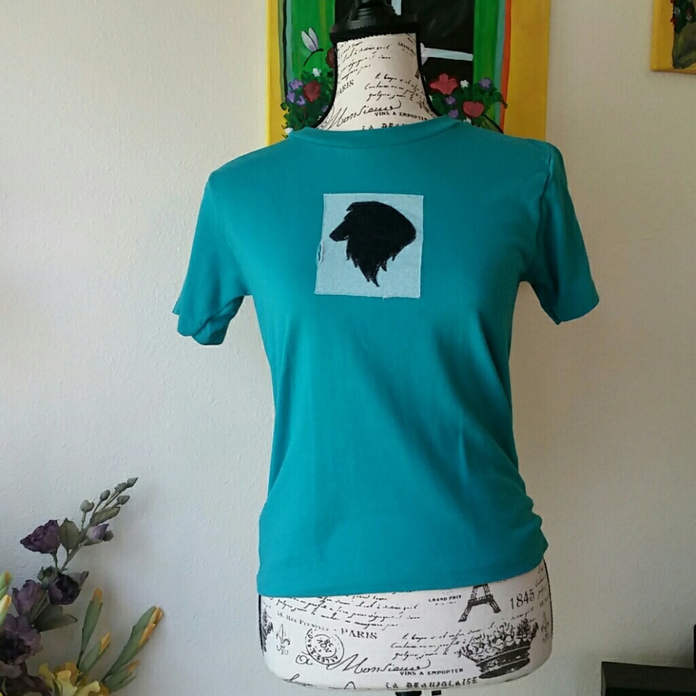 L.A.  kids green shirt  L